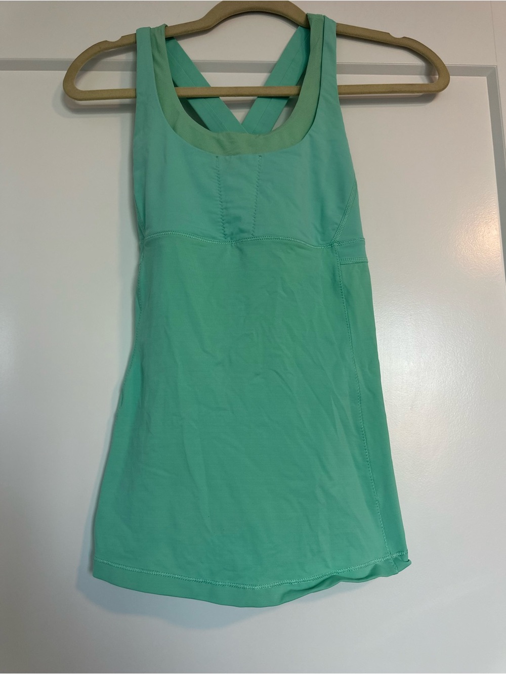 lululemon athletica Mint Green Cross-Back Tank Top